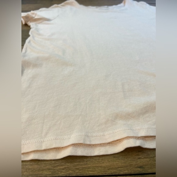 Marine Layer Women's Short Sleeve Tee Light Peach color - Picture 5 of 8